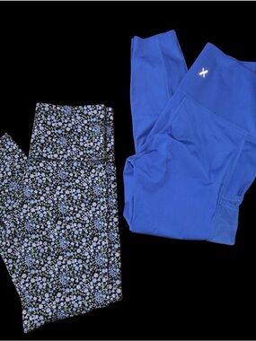 Bundle-- Knix Electric Blue Performance .& Floral Leggings